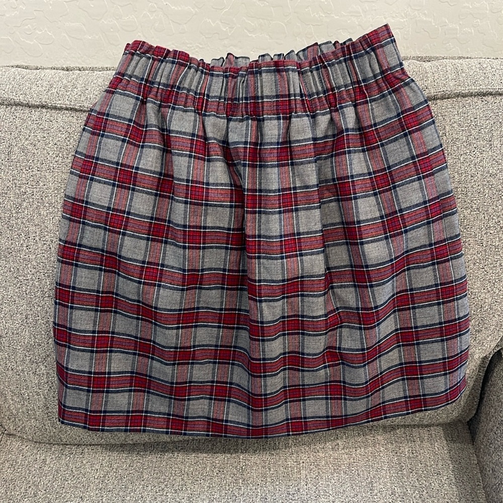 Jcrew Plaid Mini Skirt